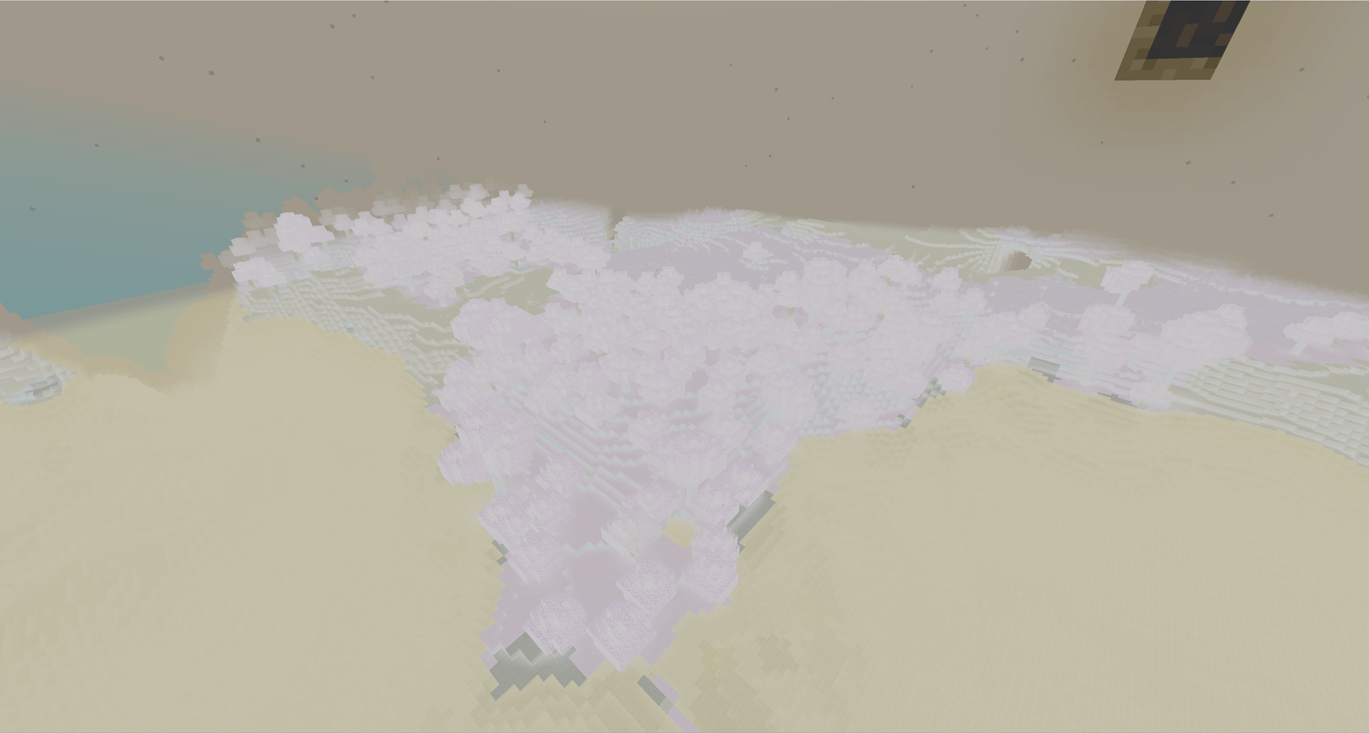 A view of a coastline from the astral realm