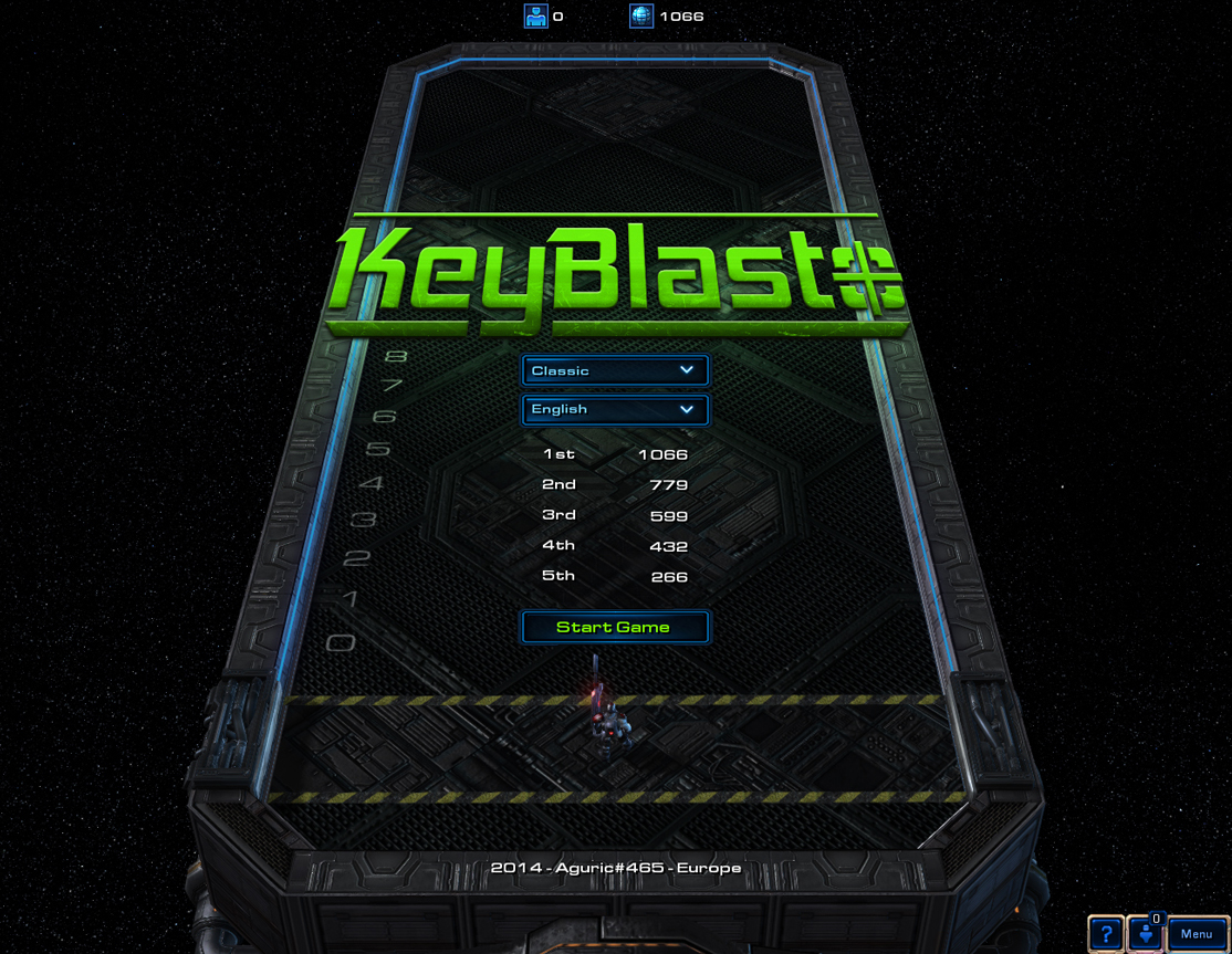 KeyBlasto TitleScreen