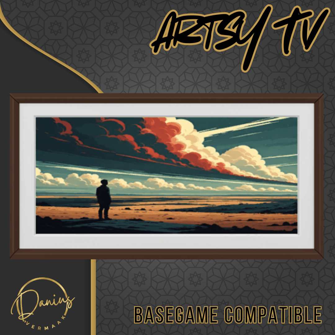 Danius Artsy TV - SetDATV2154 - Basegame compatilbe - The Sims 4 Build ...