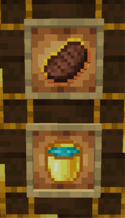 The Infinite Steak: Just one infinite steak (rare artifact).
The Bucket of Life: It removes all kinds of negative effects and is infinite (very rare artifact).
