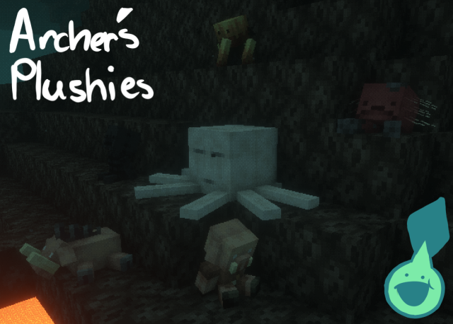 Some of the plushies in the mod