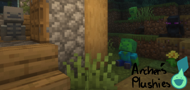 Some of the plushies in the mod