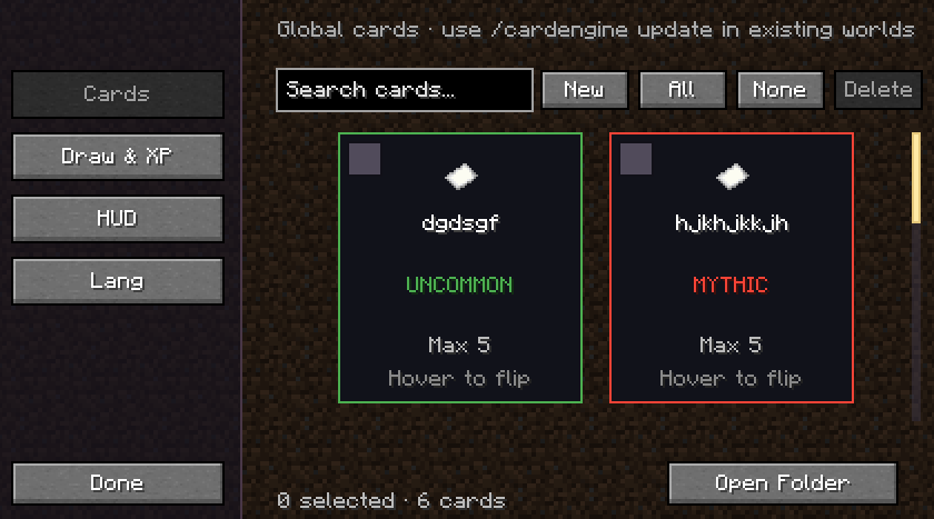 CardEngine - card_engine-1.0.5.jar - Minecraft Mods - CurseForge