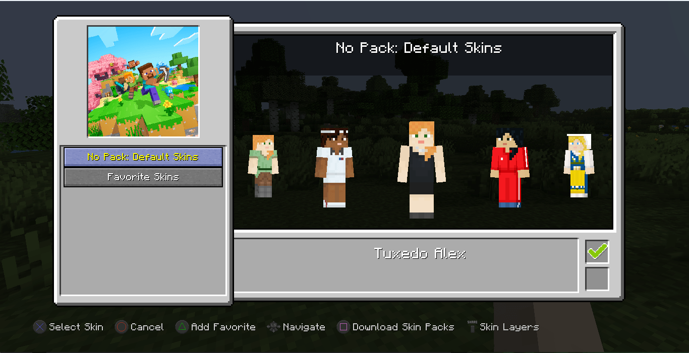Thumbnail Predefined skins, straight from the Xbox 360 version.