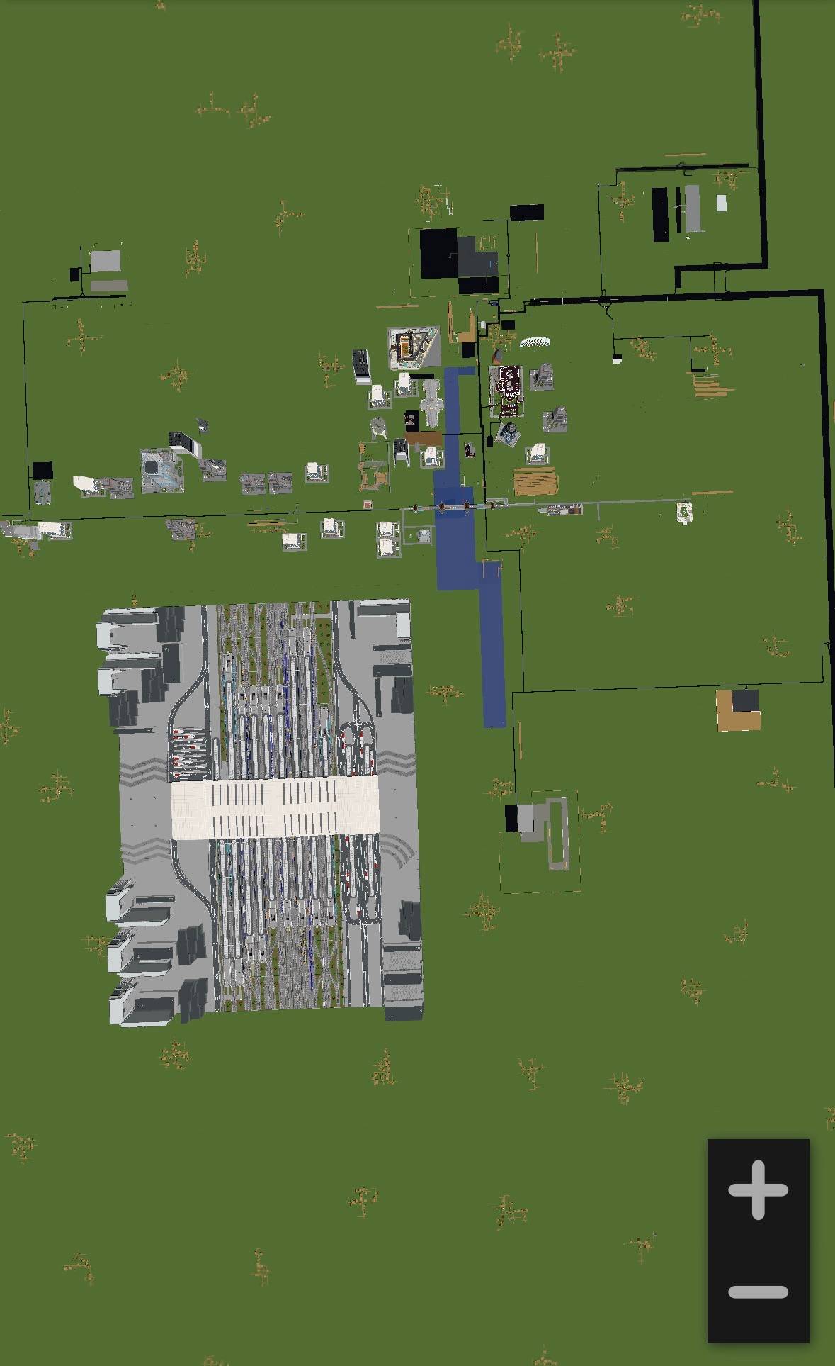 This is the map of London using the Bluemap mod