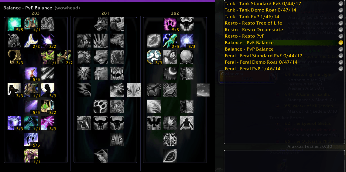 TBCA BIS: Best in Slot Tooltips, EPV GearScore,  AtlasLoot+,Talents, Remote Gear Share/Inspect, Simple Gear rack