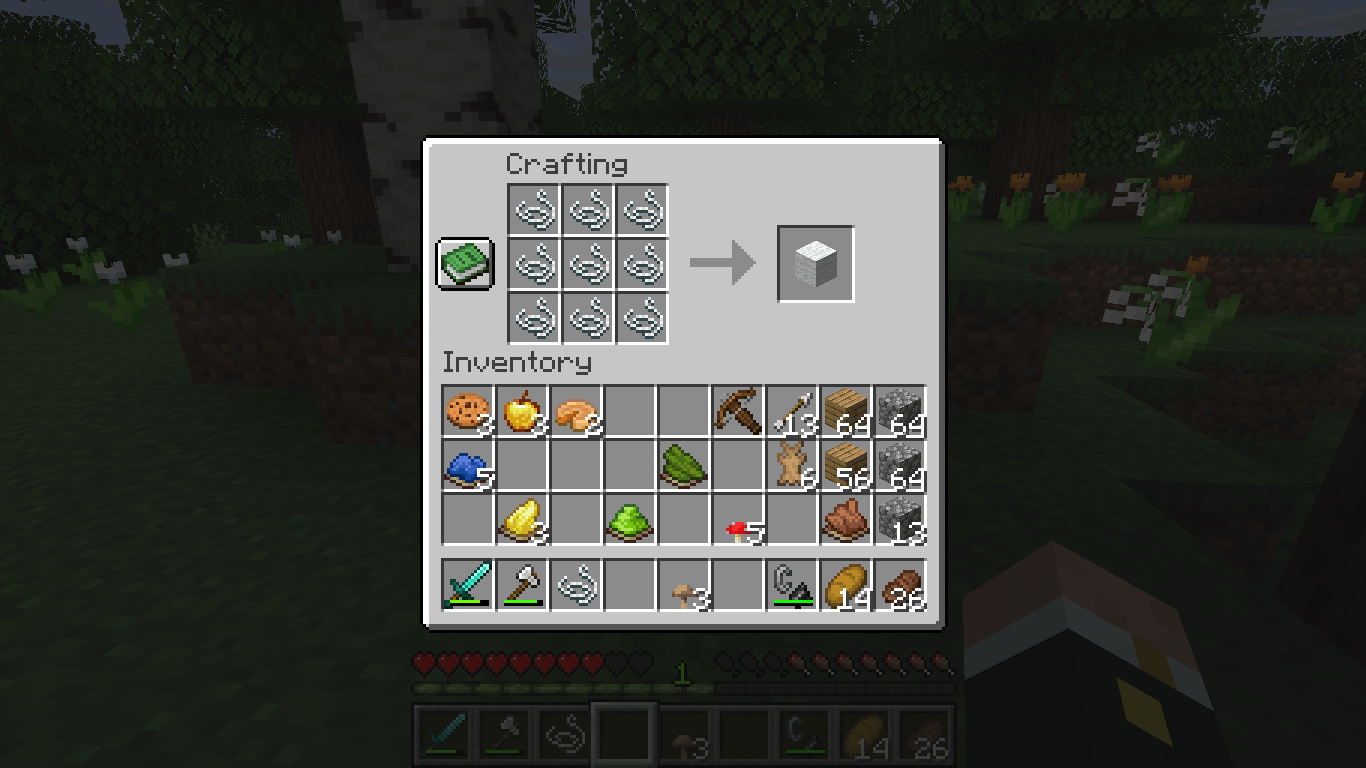 Thumbnail The string is a resource that has enough different uses to be considered just a building resource (Prismarine, Snow Ball, Brick). The string, instead, is more alike to copper. In that sense, the Wool recipe deserves to be 3x3 instead of 2x2