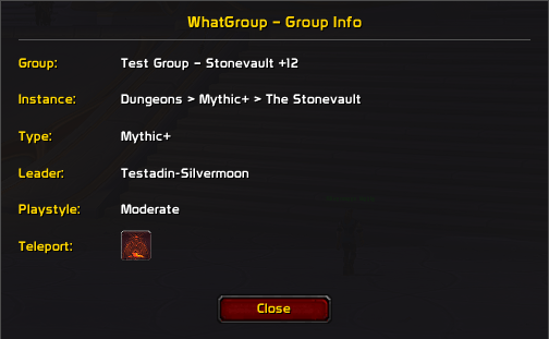 Popup Dialog