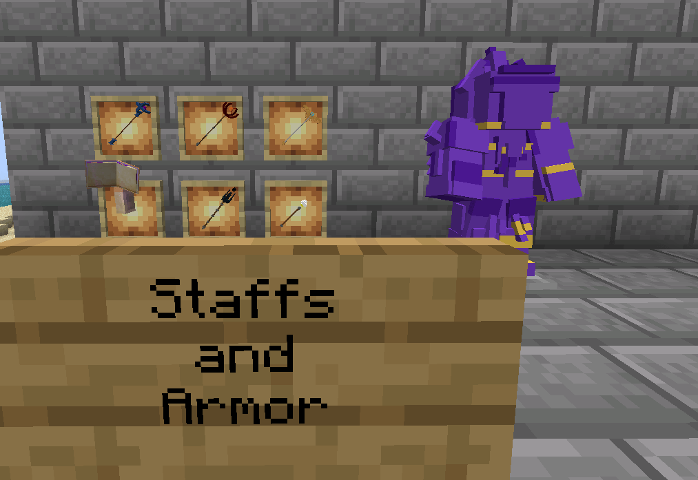 New weapons and armor