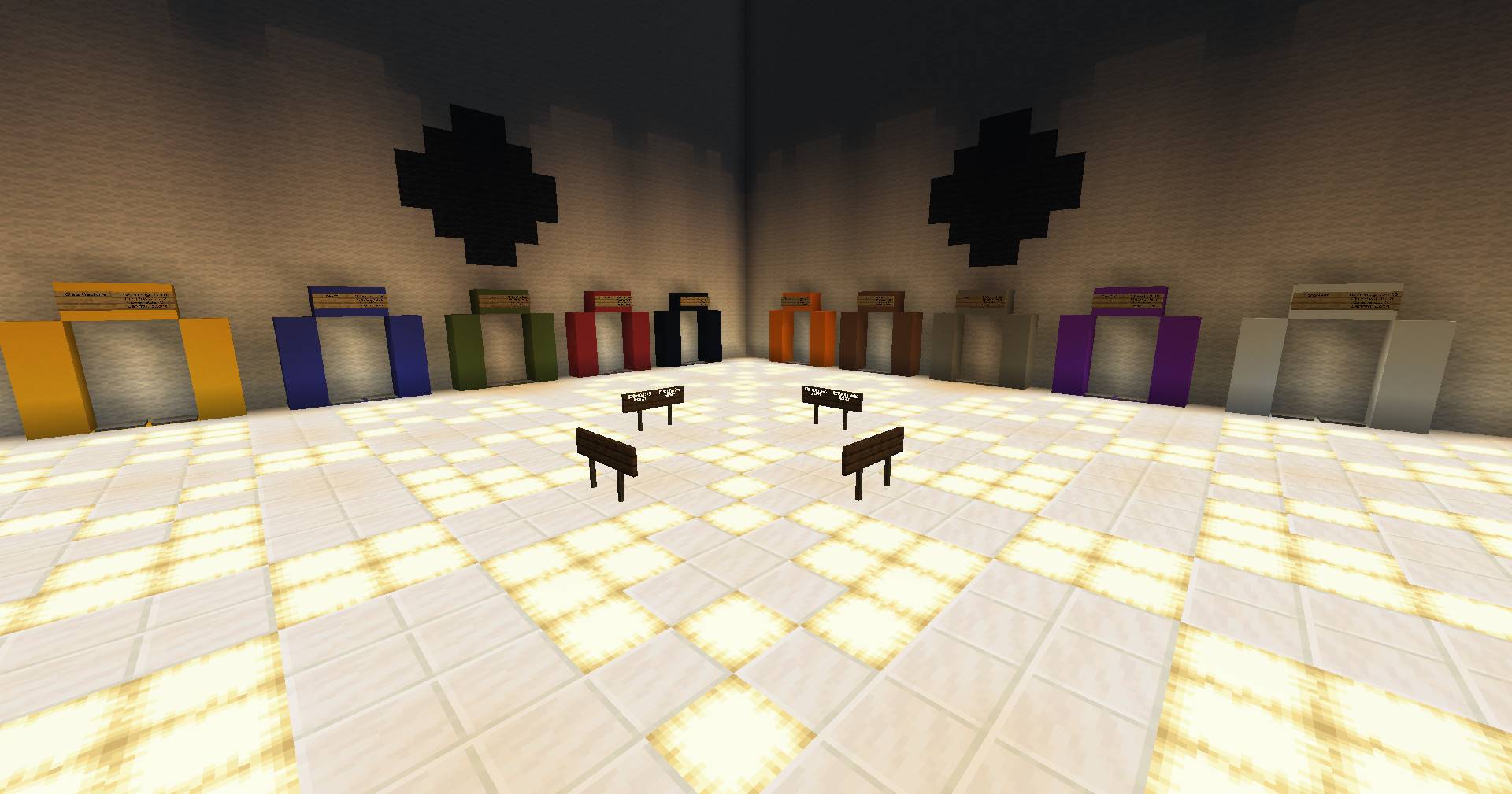 Side view of the revamped Lobby from Wacky Worlds Parkour DX 3.0!