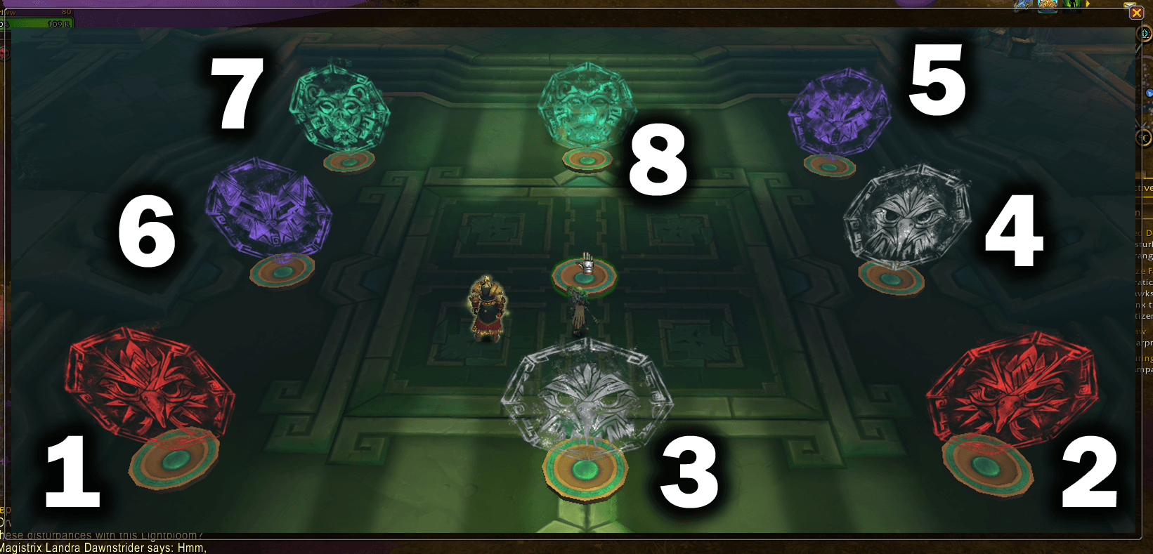 Thumbnail In some cases, quests can involve confusing puzzles that aren't easily explained with a description and an arrow direction. For these quests, I've included special solutions, such as the numbered image above, which is embedded in the guide.