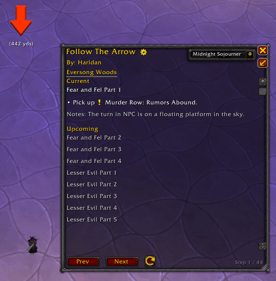 Thumbnail I'm in the process of adding all of the Midnight Sojourner questlines to the addon. These serve as bonus leveling options for players, but can also be followed for anyone trying to farm all of the reputation.