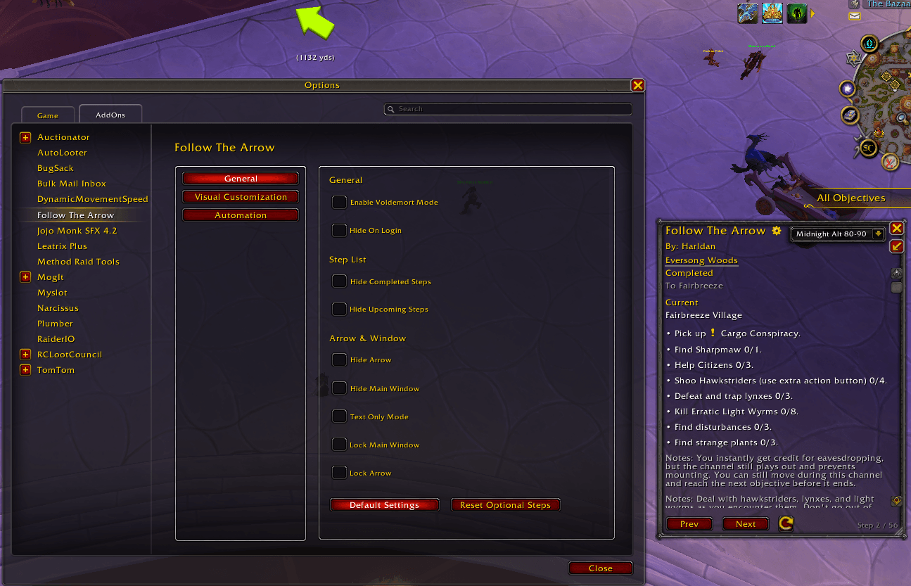Thumbnail If you mess around with the settings too much and want to return to the baseline options, you can select the Default Settings button under the General tab in the Settings window.