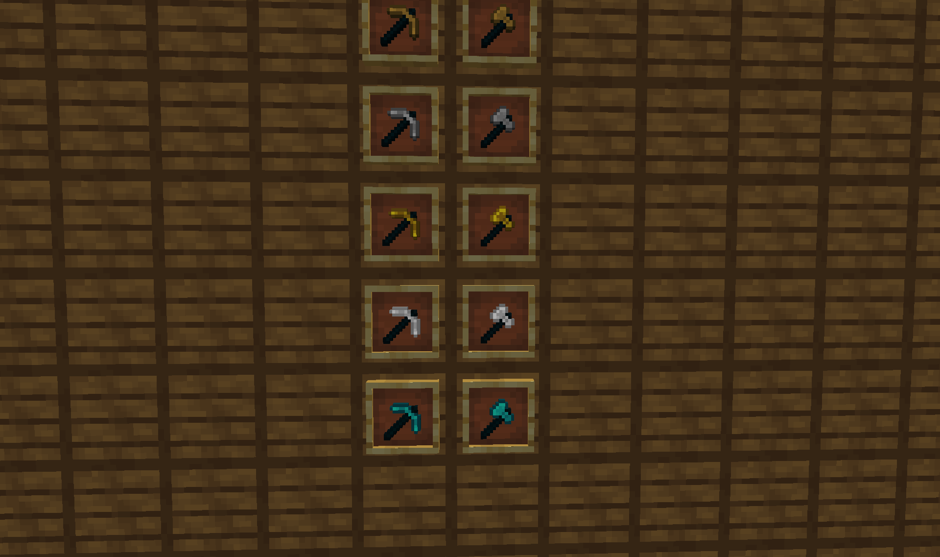 No shovels or hows cuz theyre not in bedwars