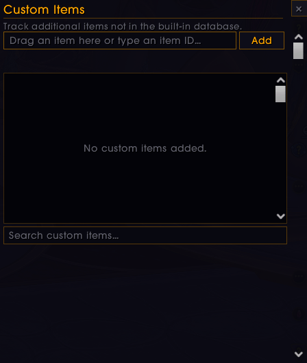 Add any items you want to open that do not exist in our database, create your own!