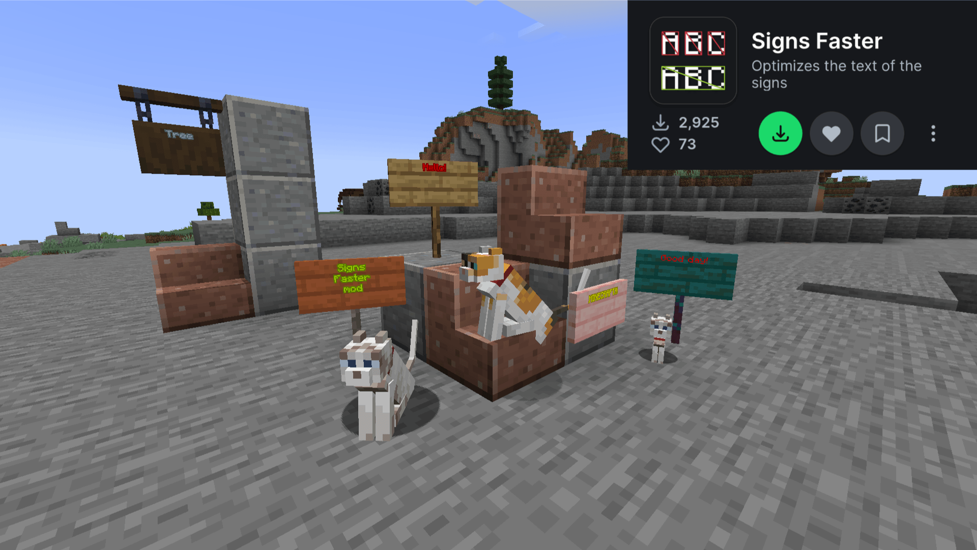 Signs Faster mod