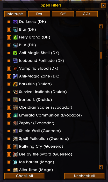 Spell Filters!