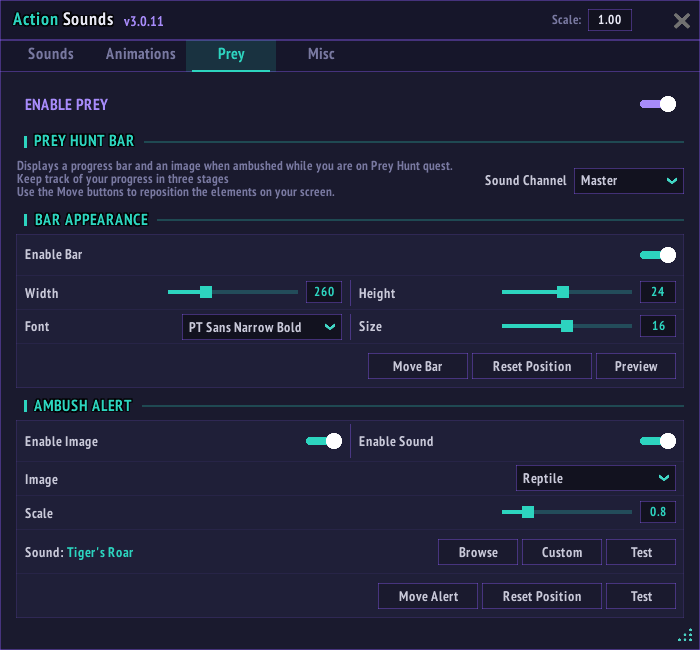Config UI - Prey