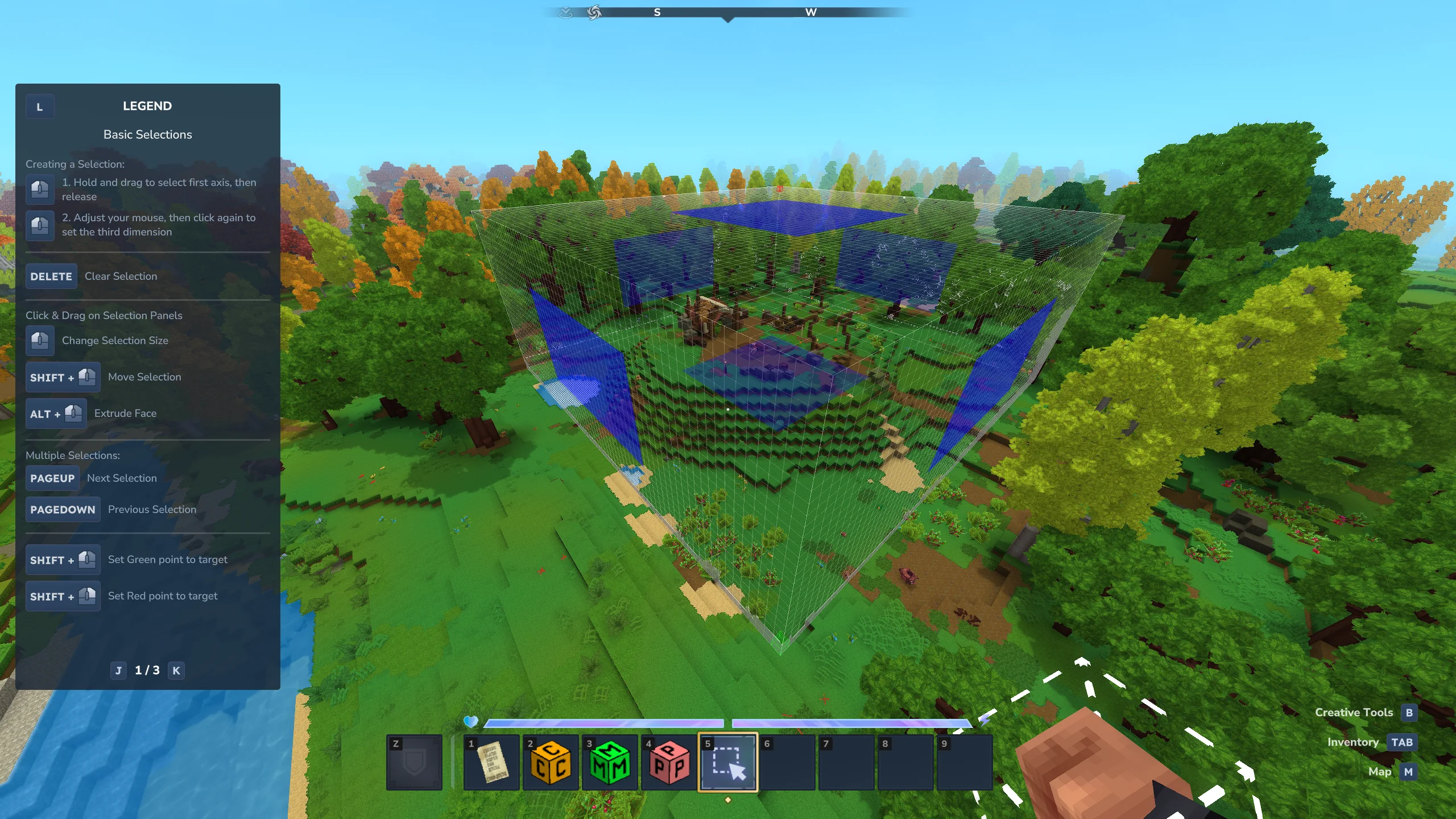 Select an area to be an Arena