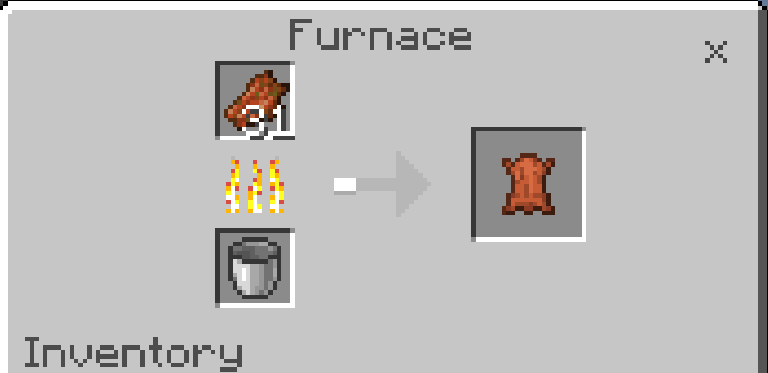 you can smelt the leather with furnace, blast furnace, campfire , smoker, and soul campfire