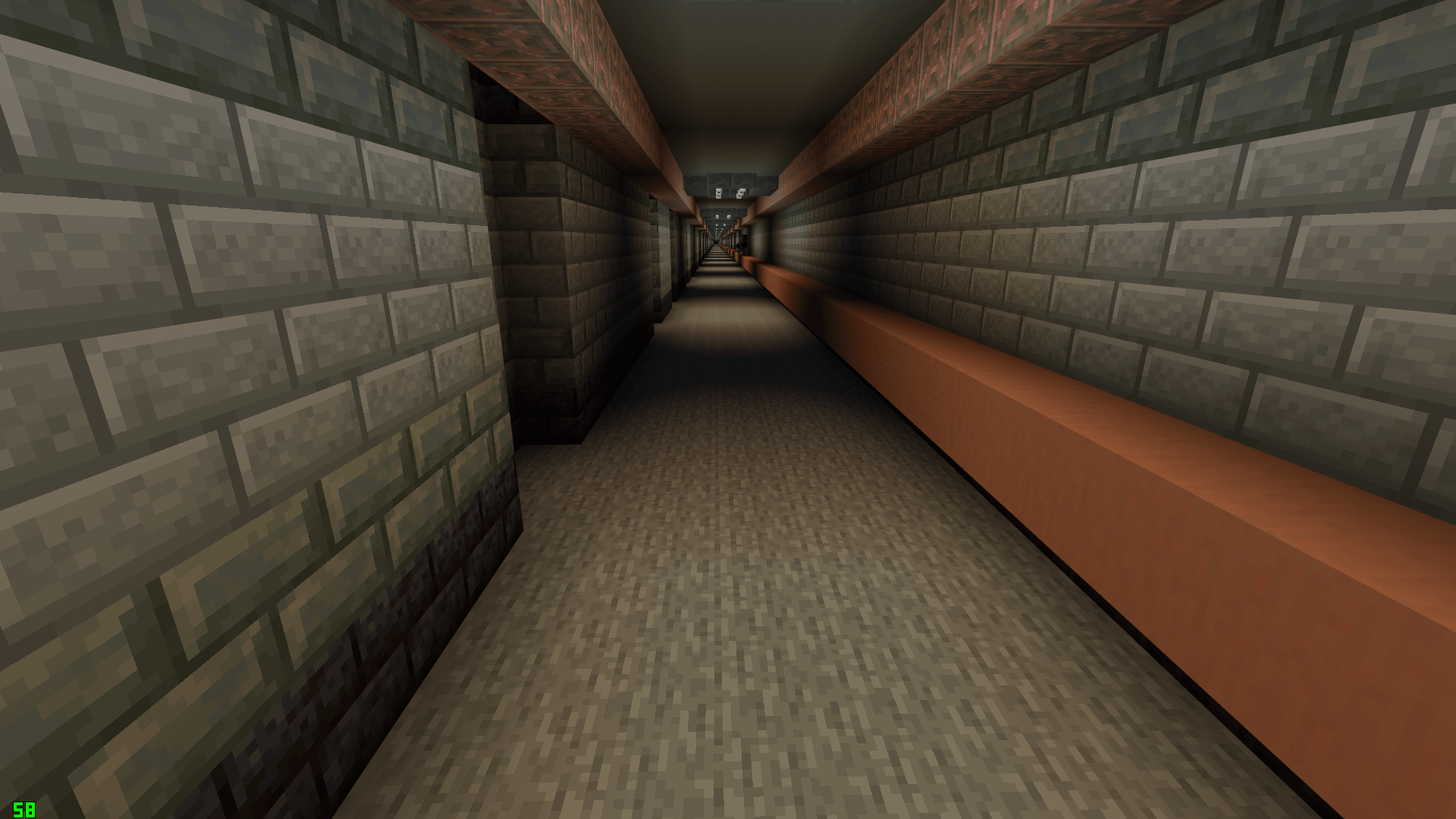 A tunnel looking area to explore or have someone to chase you.