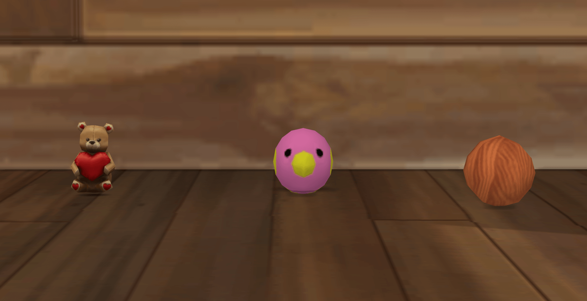sims 4 teddy bear pet toy size comparison with other pet toys in game.png