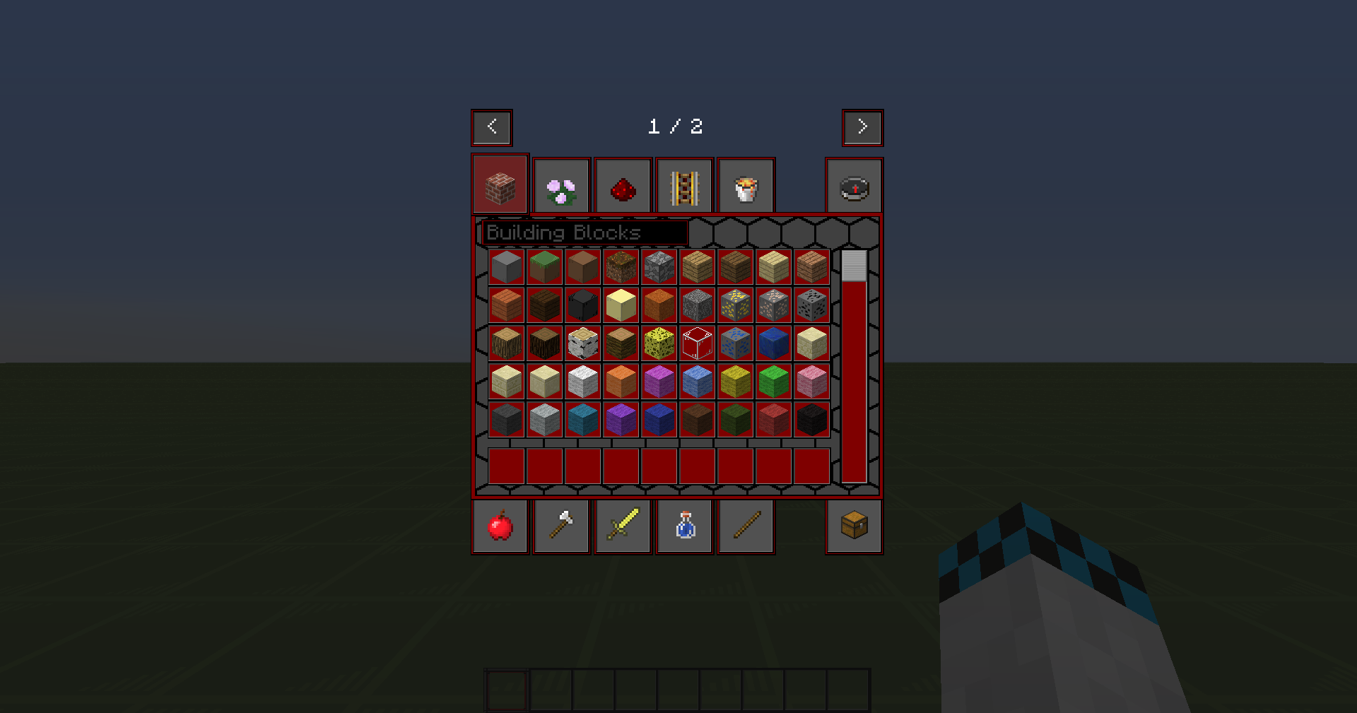 GUI - Creative Inventory - Tab Menu