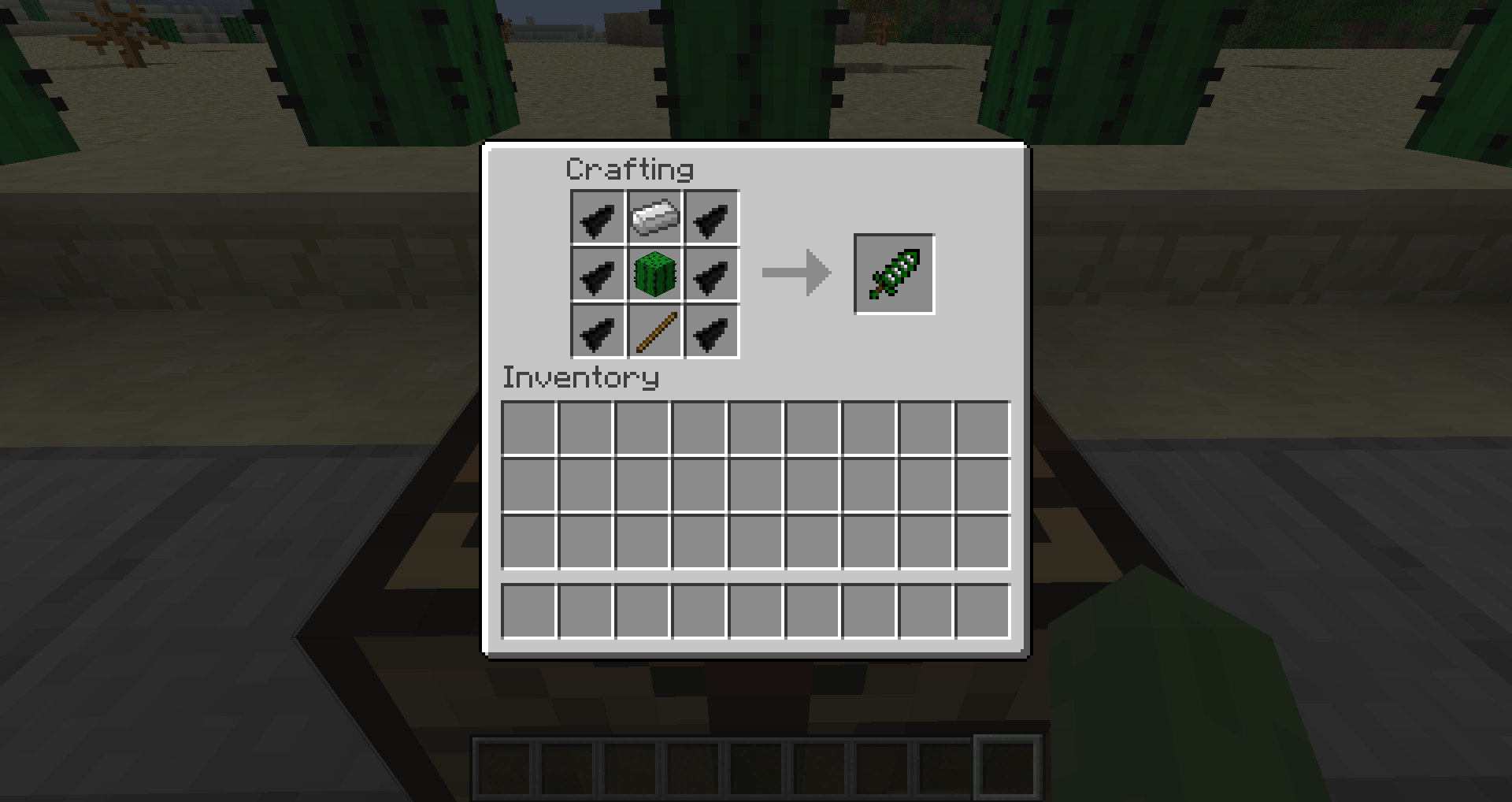 Reinforced Cactus Sword Recipe