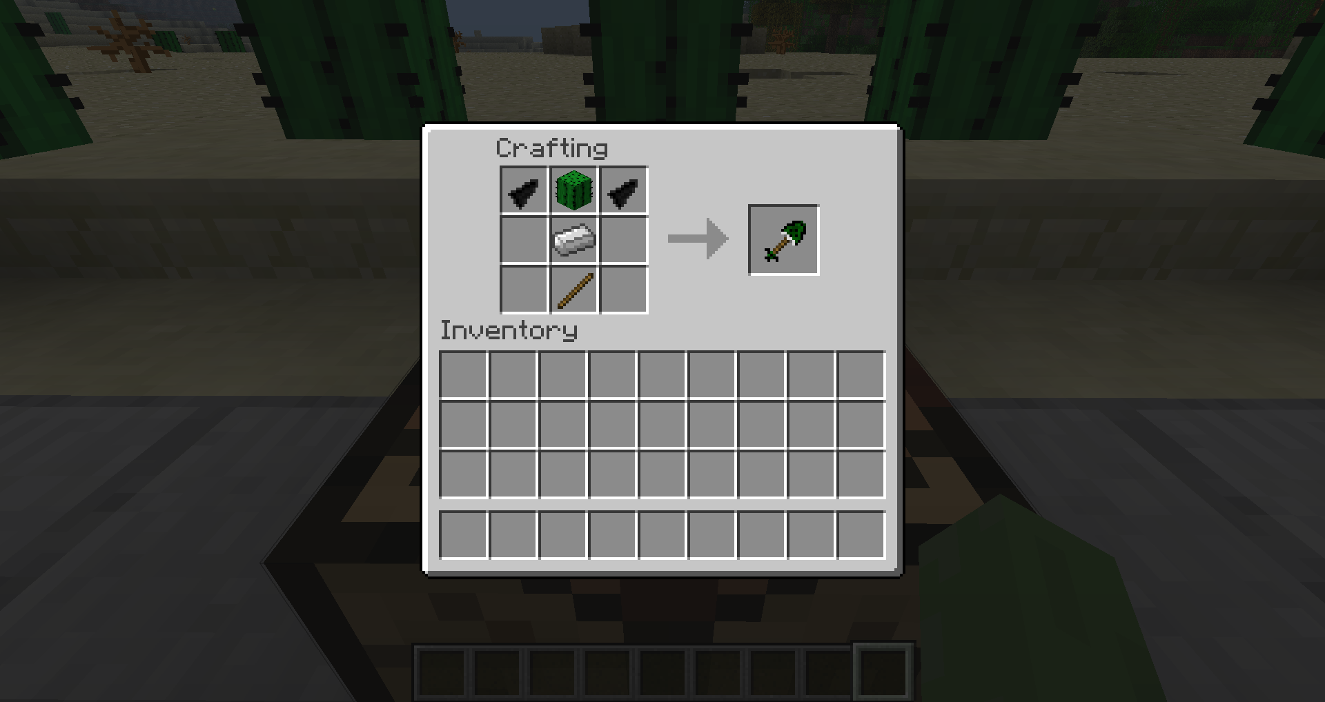 Reinforced Cactus Shovel Recipe