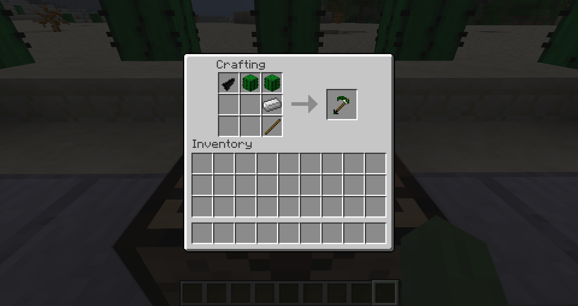 Reinforced Cactus Hoe Recipe