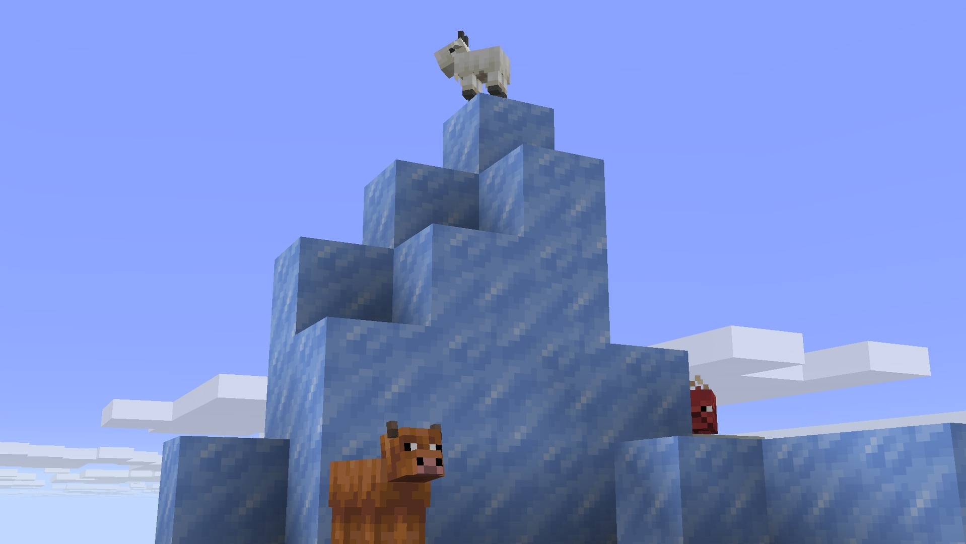 The goat is so majestic and there's a cow too, and that's it