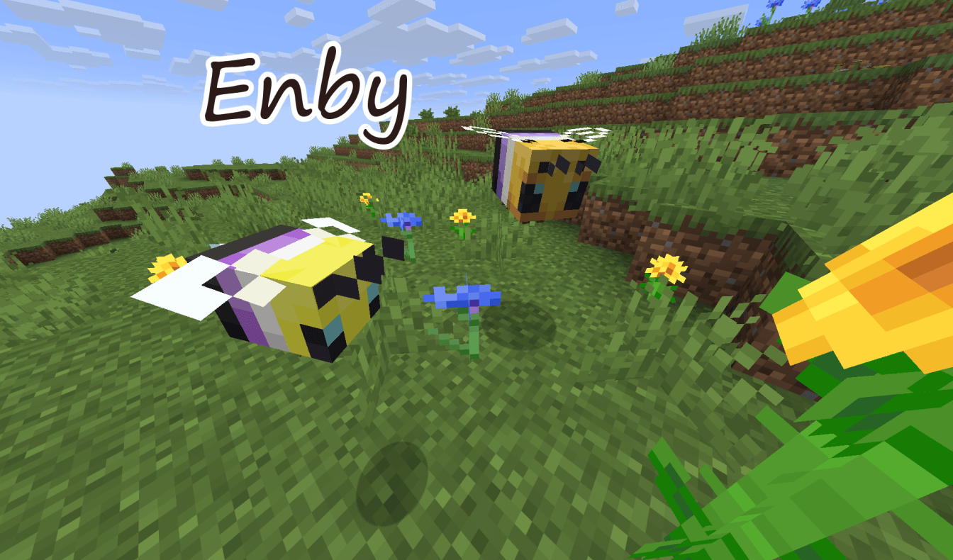 Thumbnail If you name a bee the name in this picture, their texture will change to the appropriate pride flag!