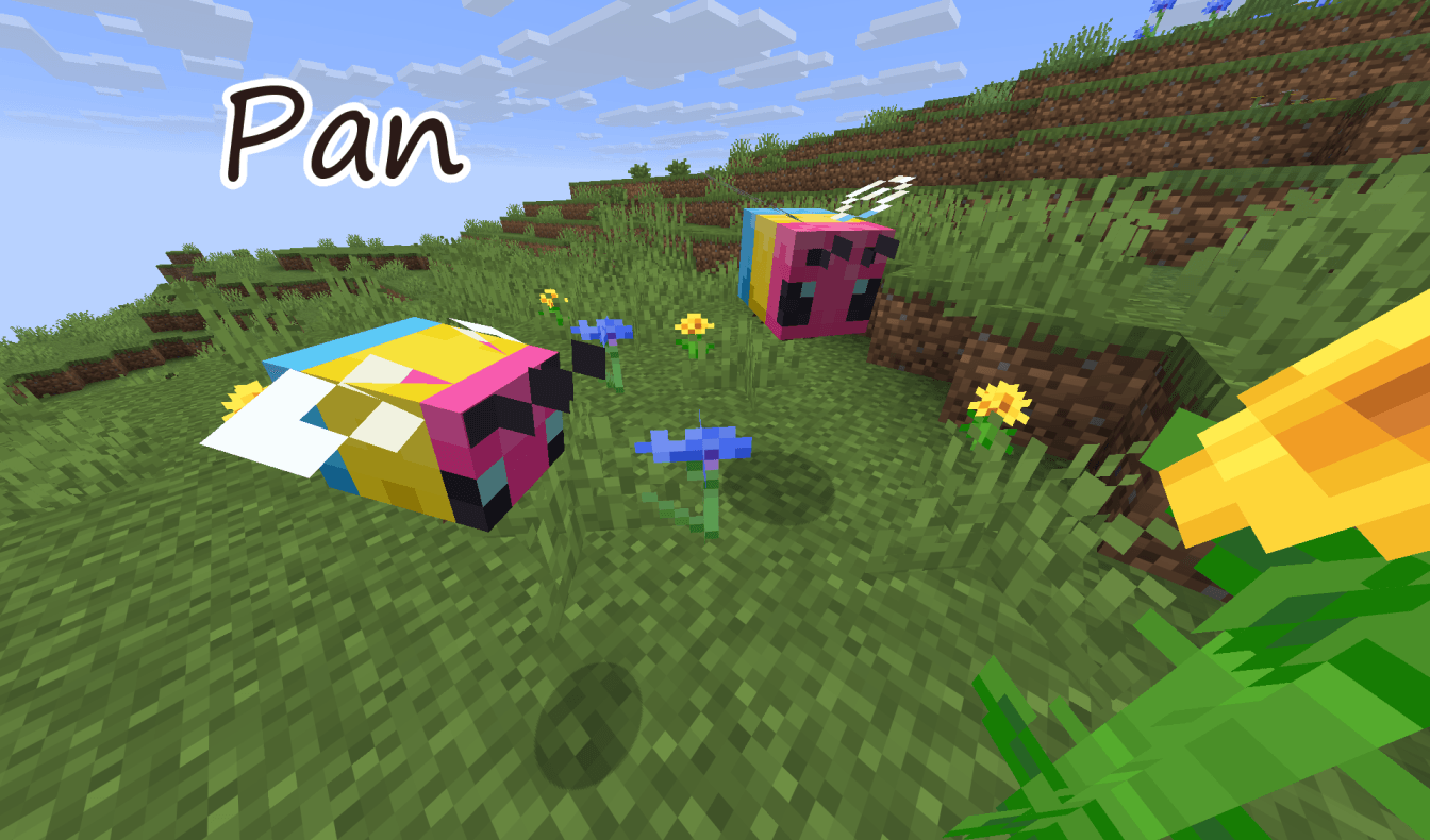 Thumbnail If you name a bee the name in this picture, their texture will change to the appropriate pride flag!