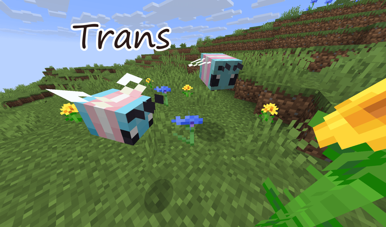 Thumbnail If you name a bee the name in this picture, their texture will change to the appropriate pride flag!