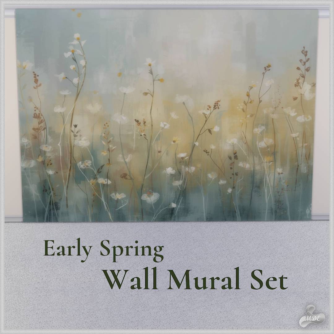 Early Spring Wall Mural Set
