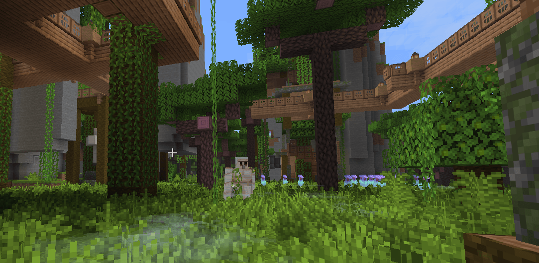 Jungle villare in a custom terraliht biome