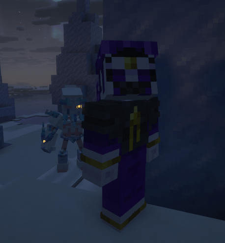 Thumbnail Ivorice stalking silentsolaris in an ice spikes biome.