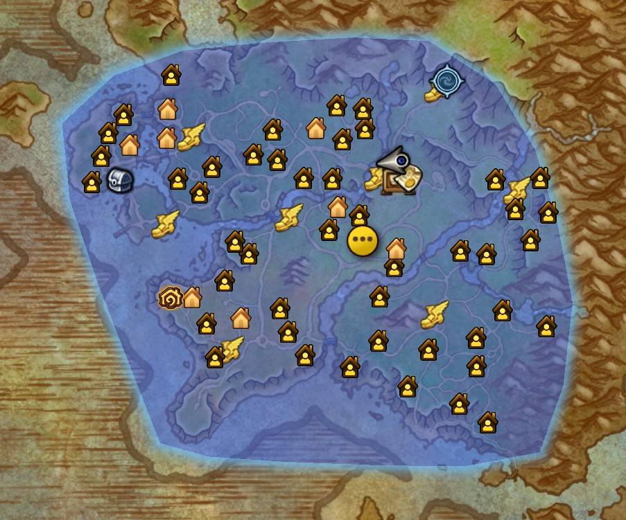 When you've got a Decor Treasure Hunt quest, the icon appears on your map