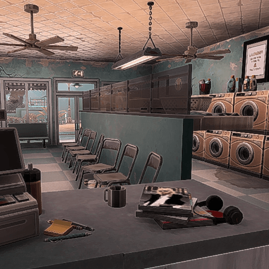 The 24-7 Rundown Laundromat - Laundry Buisness - The Sims 4 Rooms ...