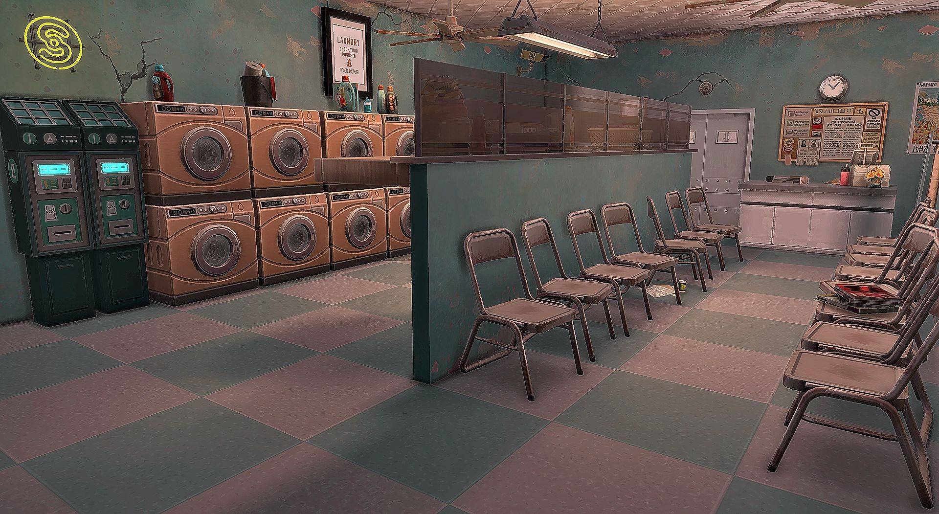 The 24-7 Rundown Laundromat - Laundry Buisness - The Sims 4 Rooms ...