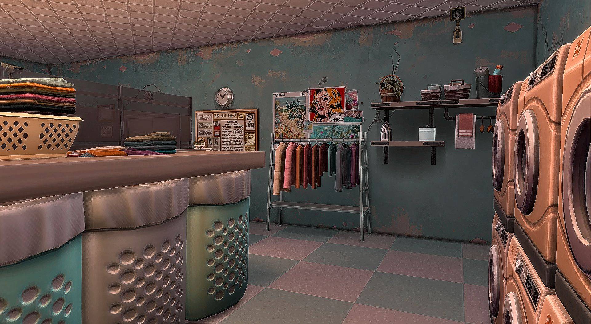 The 24-7 Rundown Laundromat - Laundry Buisness - The Sims 4 Rooms ...