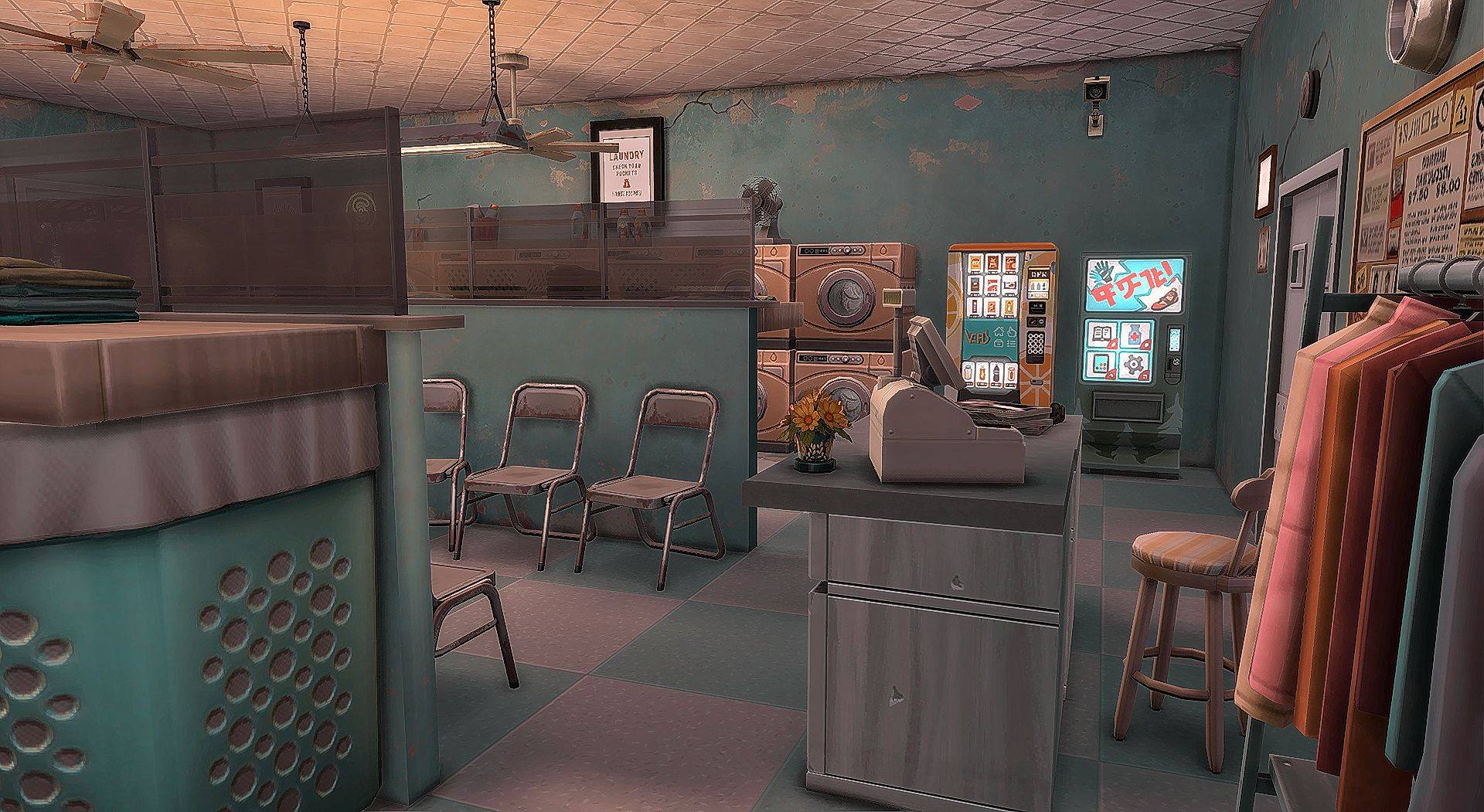 The 24-7 Rundown Laundromat - Laundry Buisness - The Sims 4 Rooms ...