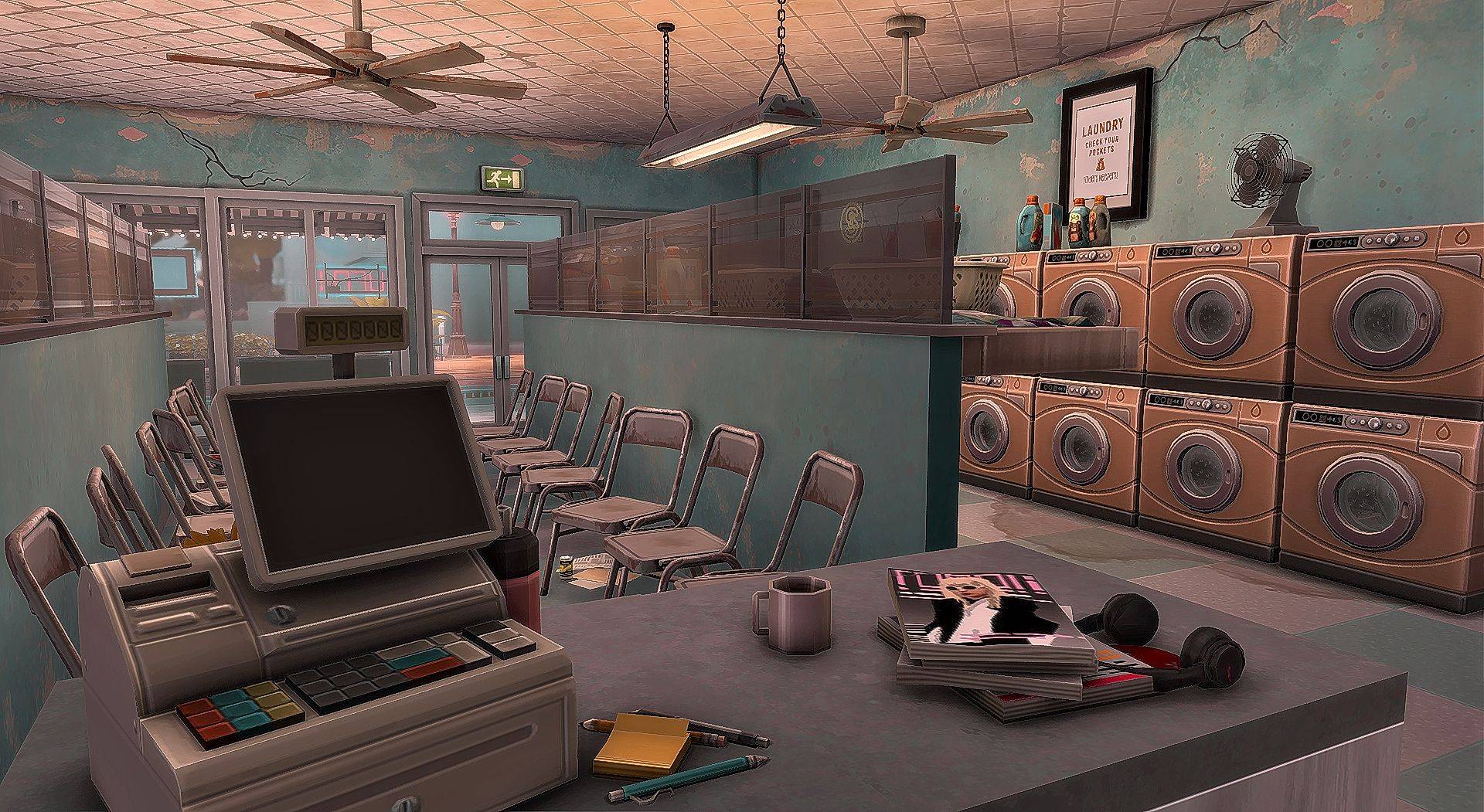 The 24-7 Rundown Laundromat - Laundry Buisness - Gallery - The Sims 4 ...