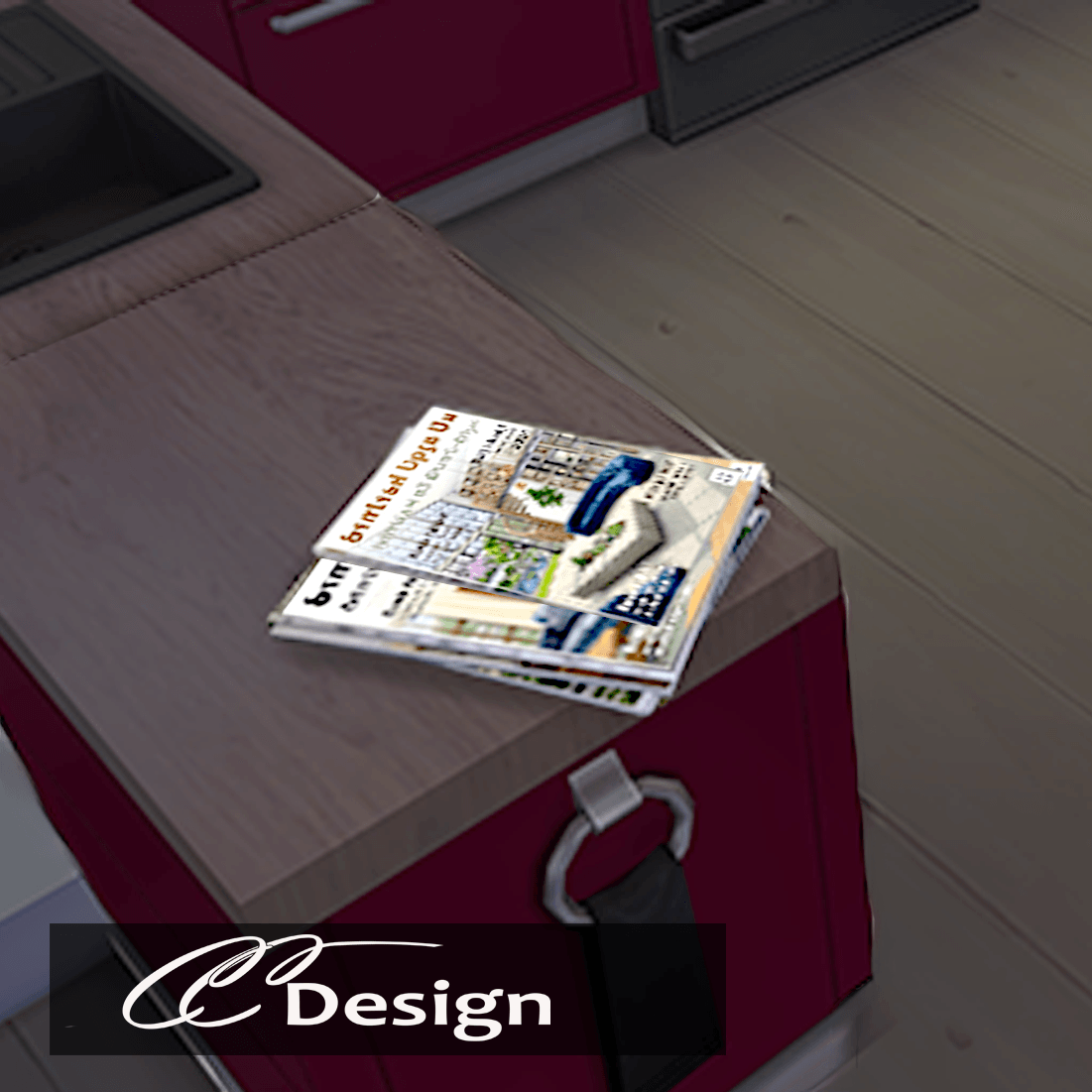 Here's a stack of magazines for your Sims - Compatible with the base game