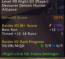 This is an example of what you would see in game on the tooltip.