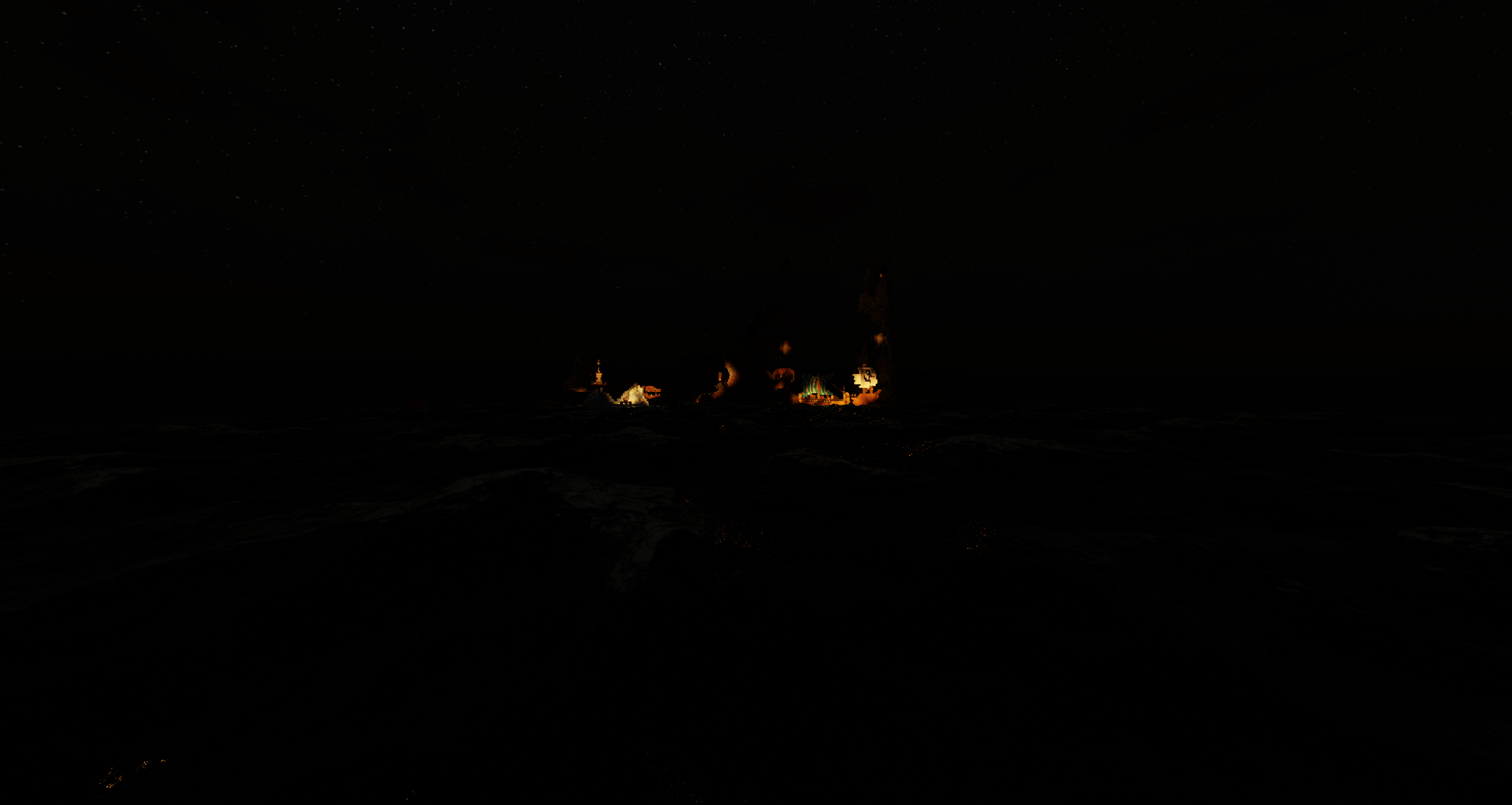 Nighttime in the Ocean.