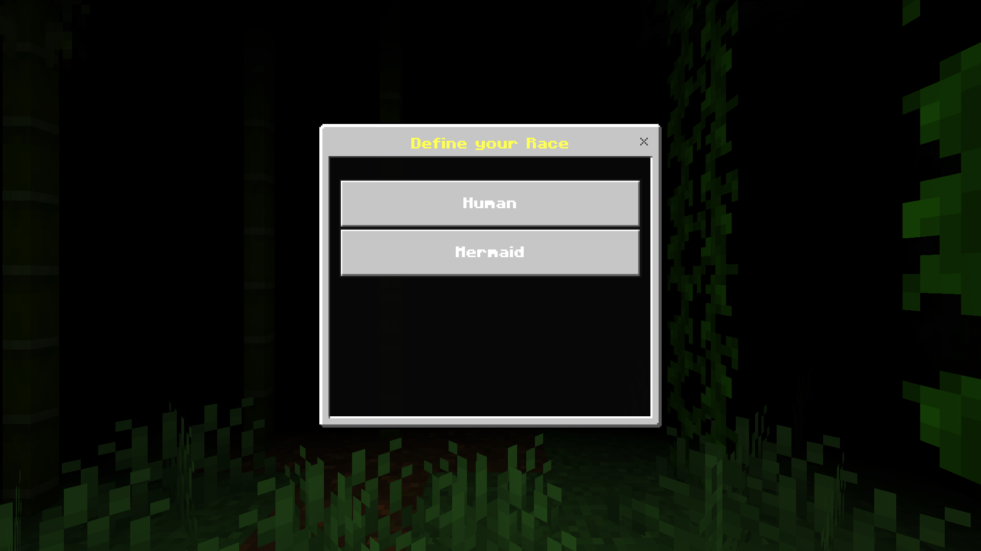 Human and mermaid installed