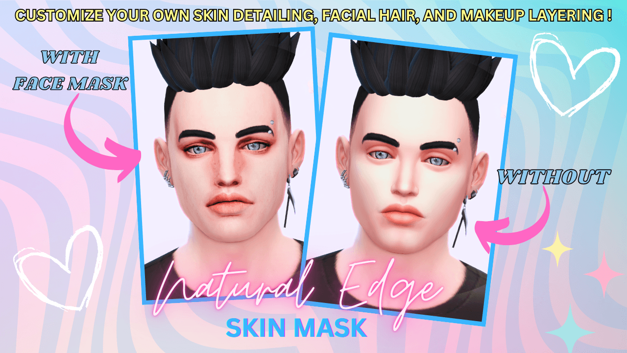 A subtle face‑mask overlay that adds soft, natural definition to your Sims’ features.