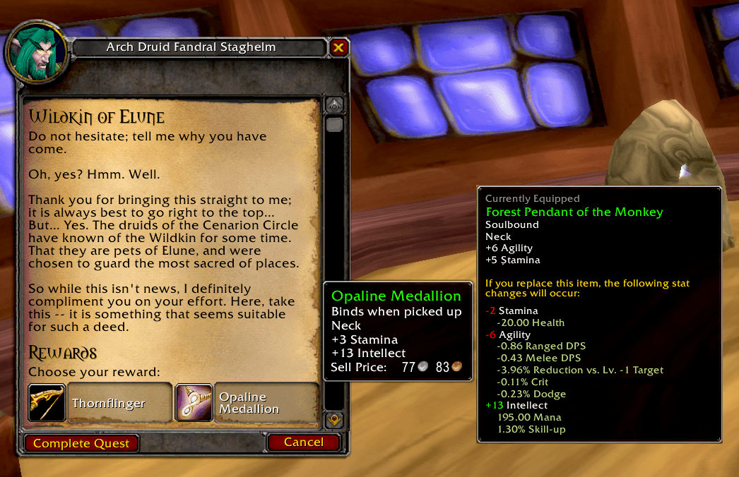 Example of detailed information for Hunter