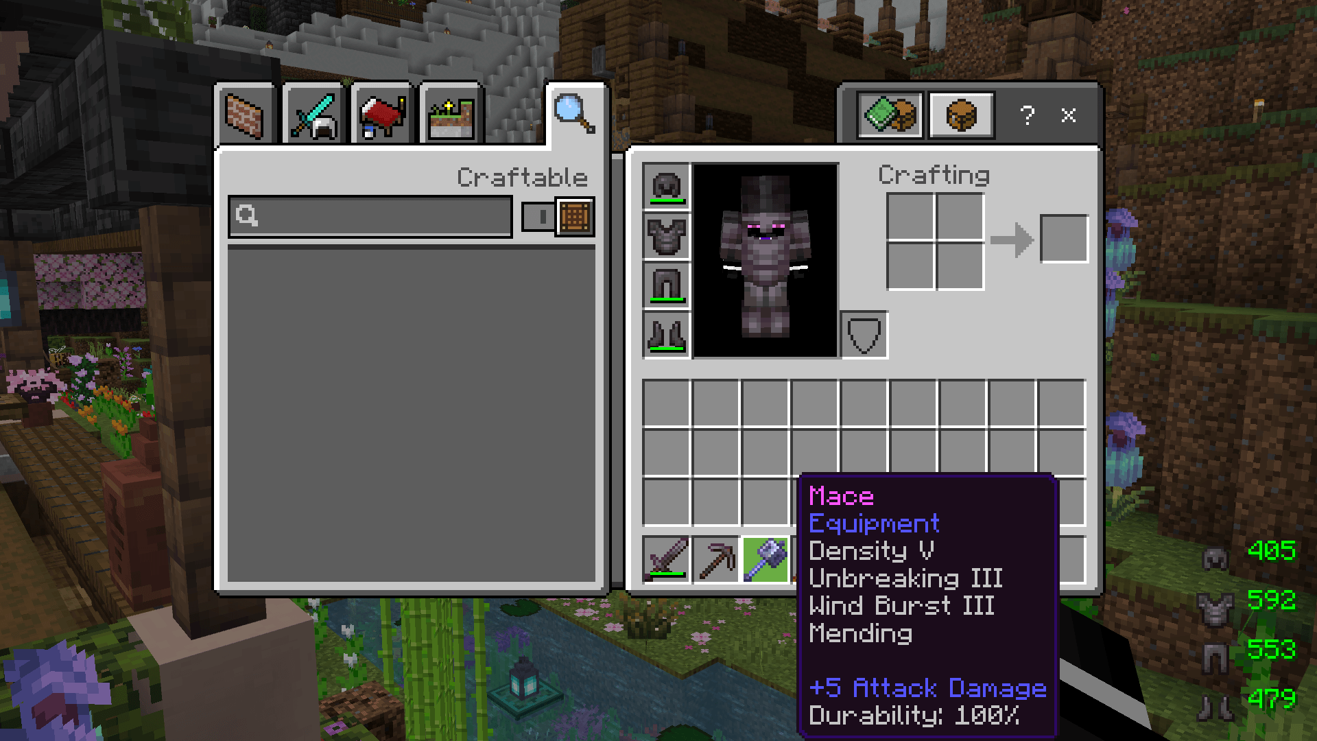 Durability added to every item tooltip when you hover over it.